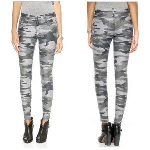 Current Elliott Camo Ankle Skinny Cheville Jeans Cotton Blend Size 25-0